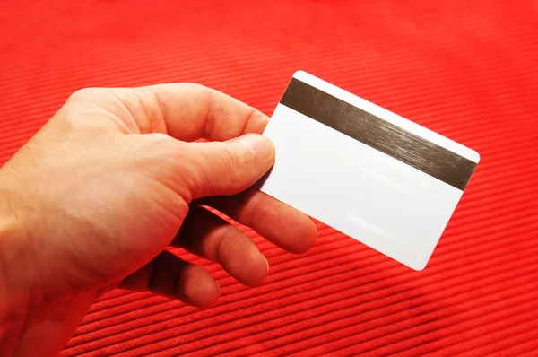 空白のクレジット カード — ストック写真