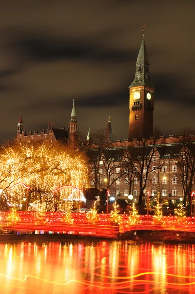 Copenhague por la noche — Foto de Stock