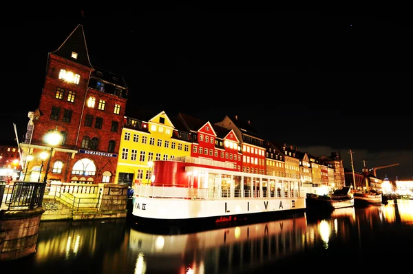 Copenhague la nuit — Photo