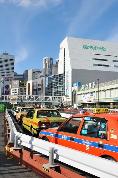 Такси в Токио, Япония — стоковое фото
