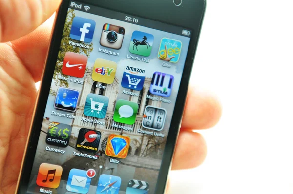 Apps on iPod — Stock Photo, Image