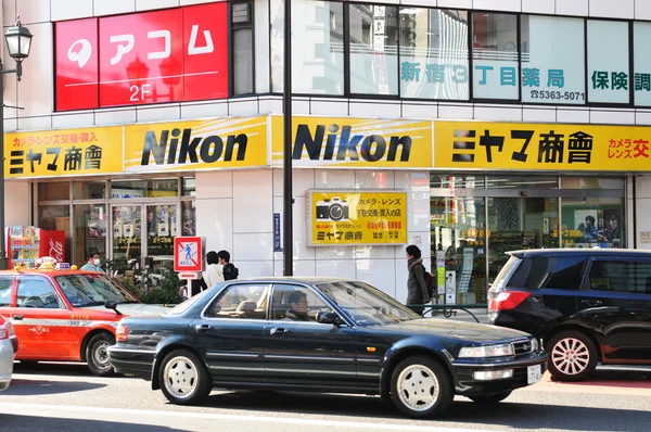 Nikon camera store — Stock Photo, Image