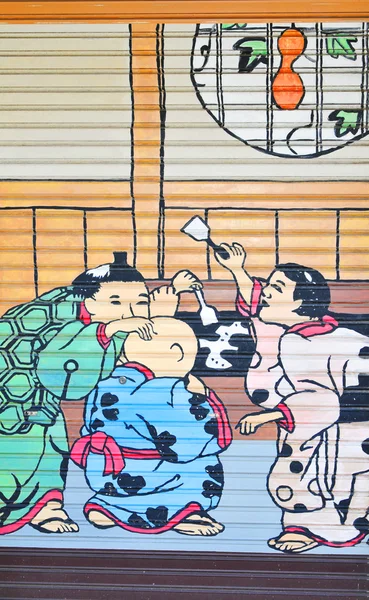 Японская живопись — стоковое фото