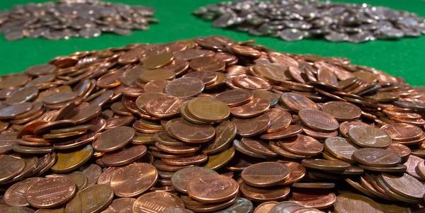 stock image Pile of US coins