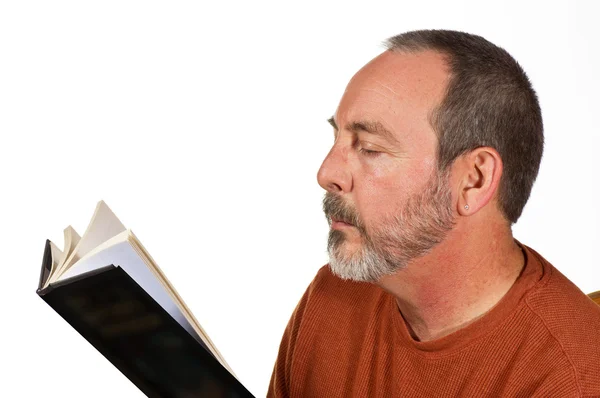 stock image Man reading a book