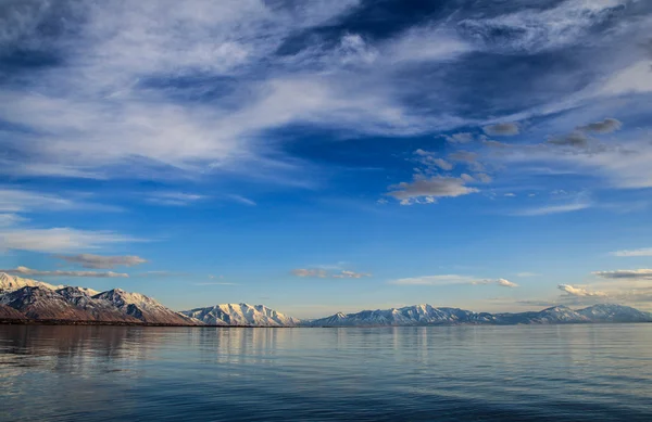 stock image Utah Lake and Mountains