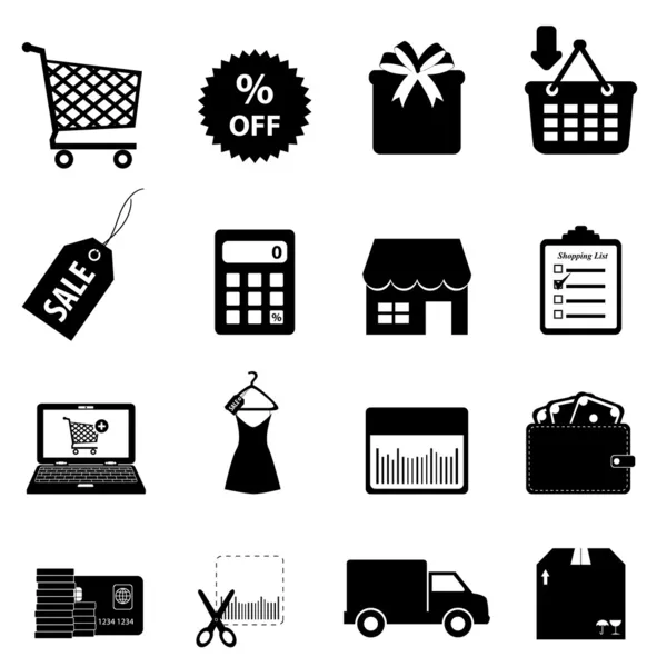 Shopping et commerce électronique — Image vectorielle