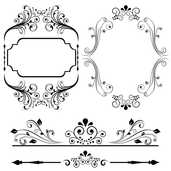 Border and frame designs — Stock Vector