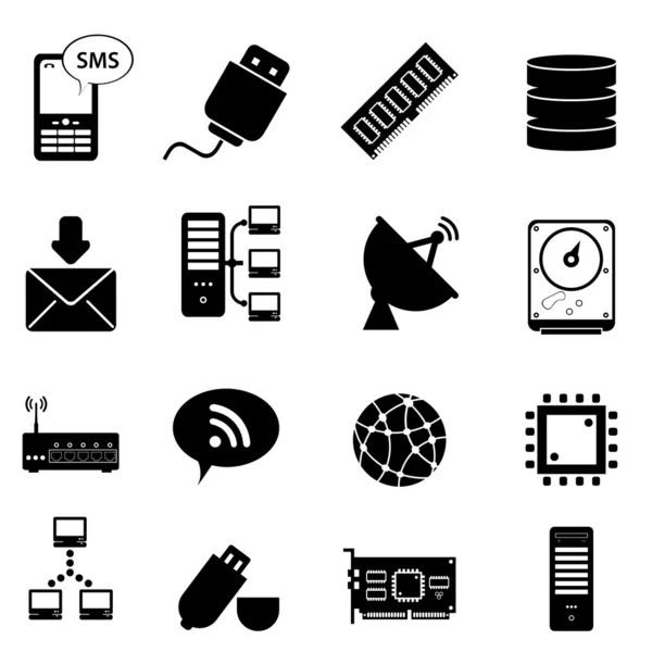 Computer en technologie pictogrammen — Stockvector