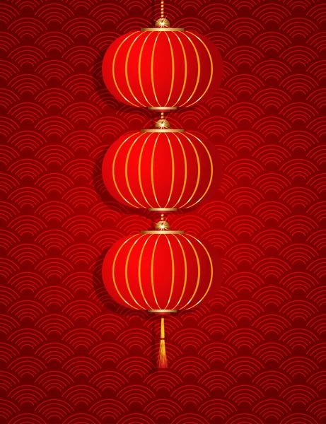 Lanterne chinoise — Image vectorielle