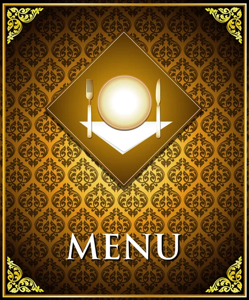 Vektor Restaurant Menü Cover-Design — Stockvektor