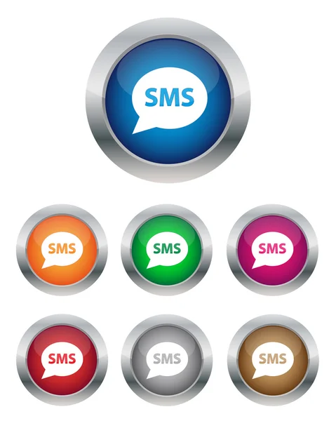 Boutons Sms — Image vectorielle