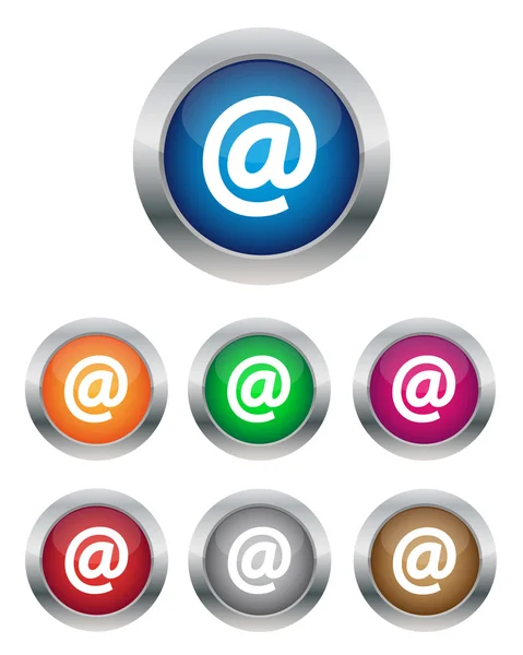 E- posta düğmeleri — Stok Vektör
