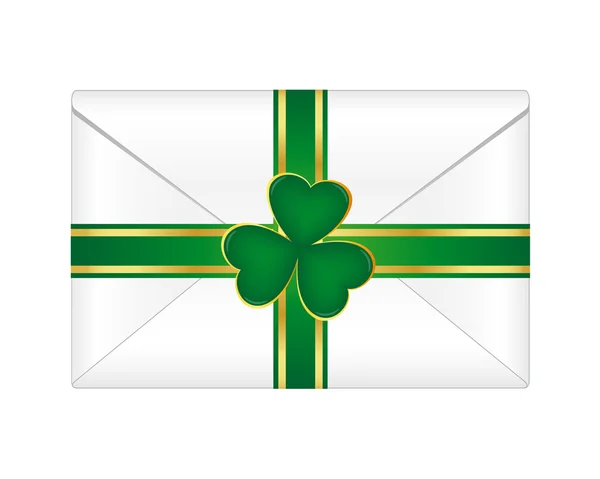 St. Patricks envelope — Stock Vector