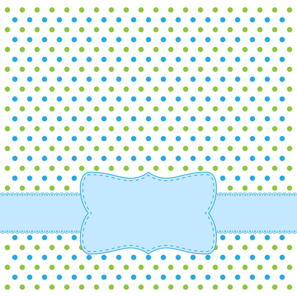 Polka dot design frame