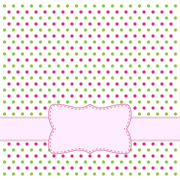 stock vector Polka dot design frame