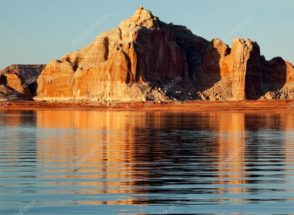 Castle Rock Wahweap Bay Lake Powell Glen Canyon Recreation Area — Stock ...