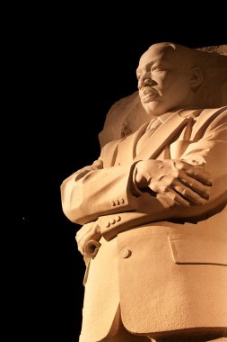 Martin Luther King Memorial Stars and Venus in Background Night clipart