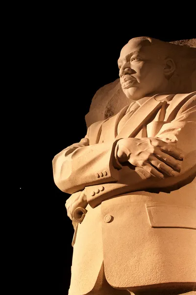 Martin Luther King Memorial Stars e Vênus na Noite de Fundo — Fotografia de Stock