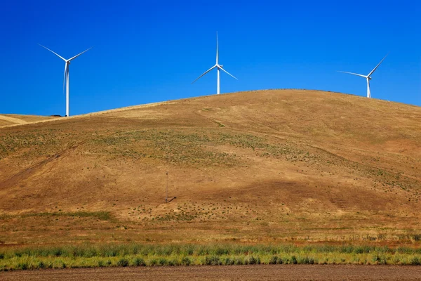 風タービン パルース田舎ワシントン — ストック写真