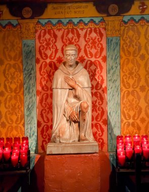 St. Peregrene's Shrine, Cancer Saint, Serra Chapel Mission San J clipart