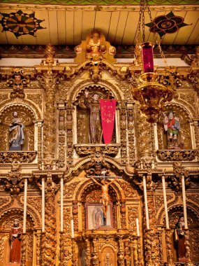 Spanish Ornate Altar Serra Chapel Mission San Juan Capistrano C clipart