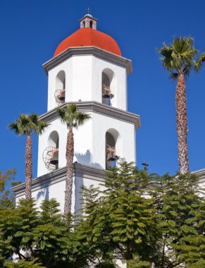 Mission San Juan Capistrano Basilica Steeple Church California clipart