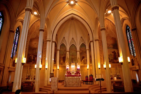 Nemzeti szentély of Saint Francis Assisi oltár San Francisco c — Stock Fotó