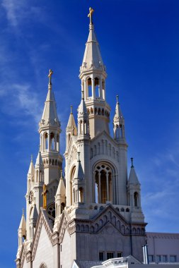 Saint Peter Paul Catholic Church Steeples San Francisco Californ clipart