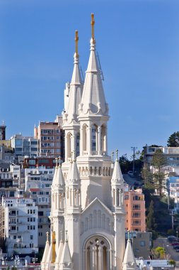 Saint peter paul Katolik kilise steeples san francisco California'dan