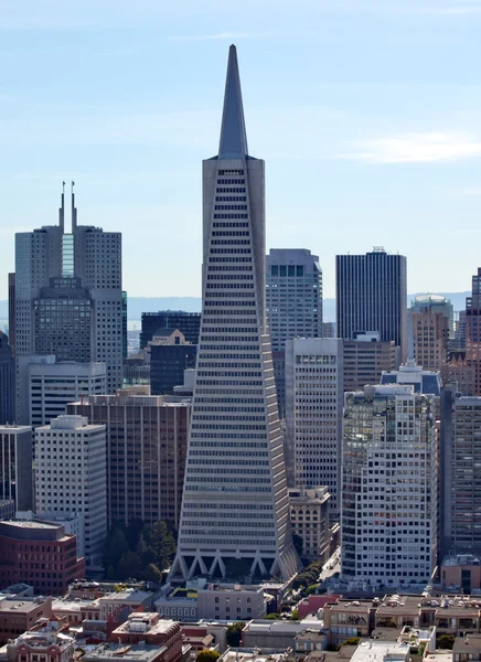 Міський пейзаж Transamerica Pyramidl San Francisco Каліфорнії — стокове фото