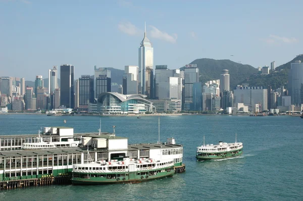 Викториальная гавань в Гонконге — стоковое фото