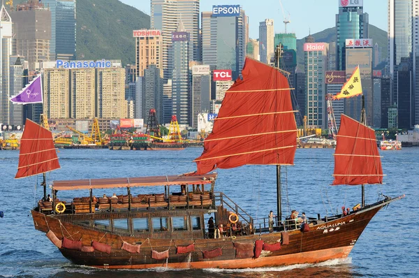 Chinesisches Segelschiff — Stockfoto