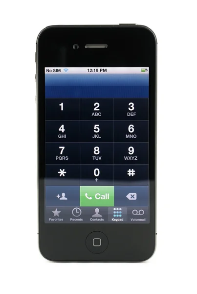 Apple iPhone 4s keypad — Stock Photo, Image