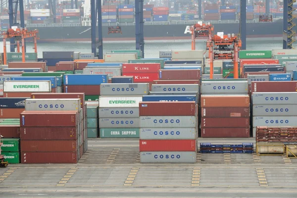Hong kong kwai terminal de contenedores de chung —  Fotos de Stock