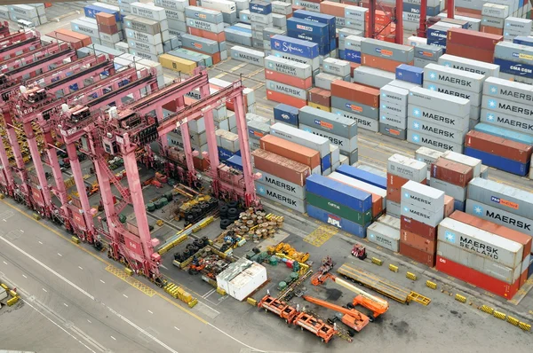 Hong kong kwai terminal container di chung — Foto Stock