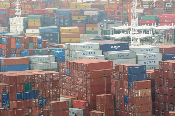 Hong kong kwai terminal container di chung — Foto Stock