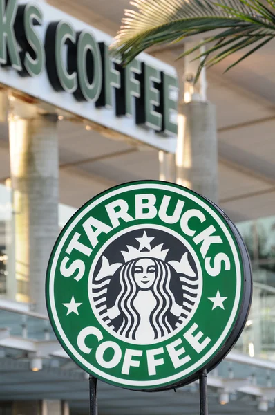 Starbucks kaffe tecken Royaltyfria Stockbilder