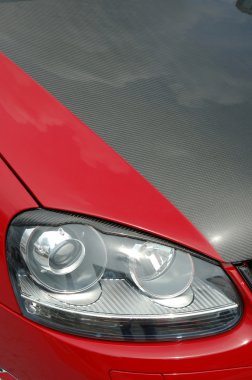 Headlight design of a racing car clipart