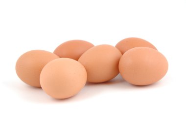 Yumurtalar izole arka planda