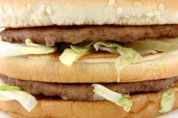 Hamburger z bliska — Zdjęcie stockowe