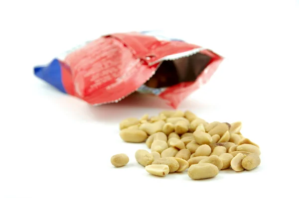 Embalagem de amendoim torrado — Fotografia de Stock
