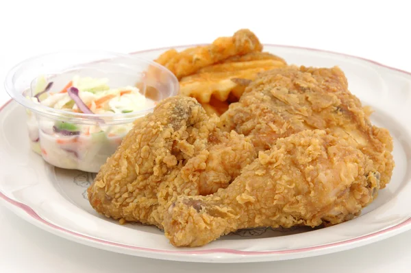 Fried chicken plate — Stock Photo, Image