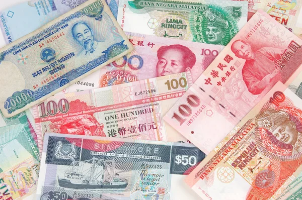 亚洲货币 — 图库照片