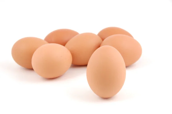 Eier im isolierten Hintergrund — Stockfoto