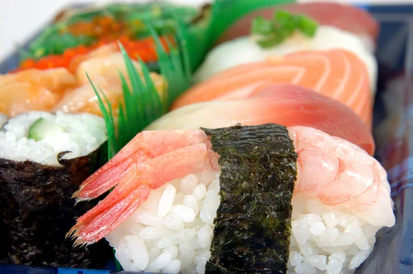 Räkor sushi — Stockfoto