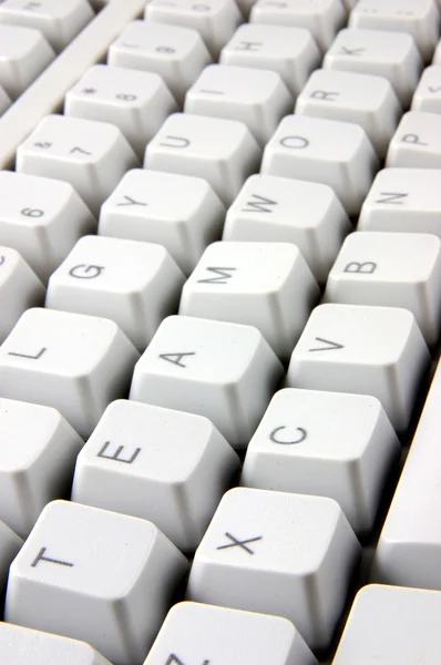 Týmová práce text na klávesnici — Stock fotografie