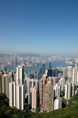 Hong Kong skyline clipart