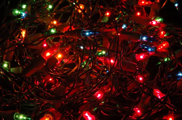 Fondo luces de Navidad —  Fotos de Stock