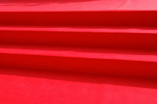 Red carpet stairs — Stock Photo, Image